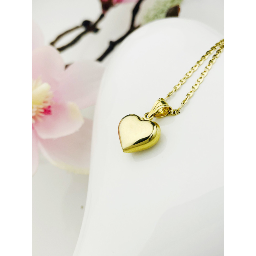 Anhänger Herz Kettenanhänger Gelbgold Goldanhänger 585er 14KT