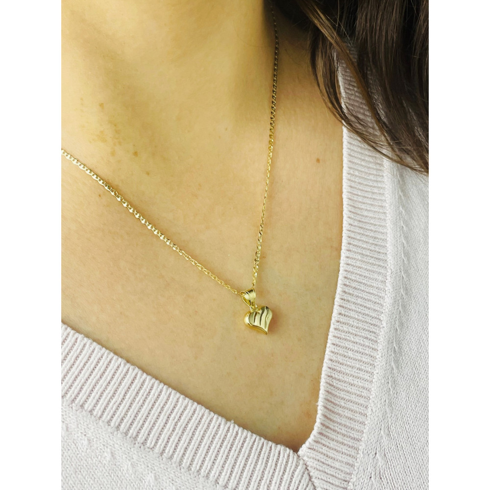Anhänger Herz Kettenanhänger Gelbgold Goldanhänger 585er 14KT