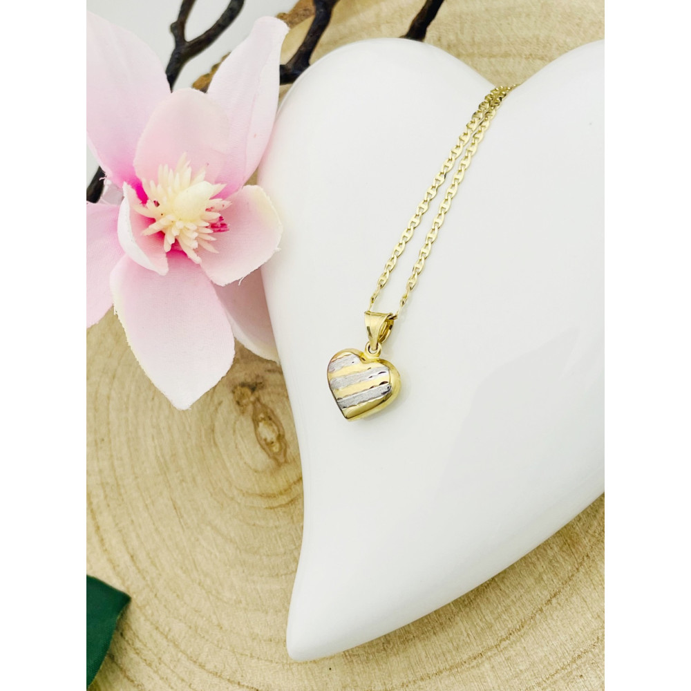 Anhänger Herz Kettenanhänger Gelbgold Goldanhänger 585er 14KT