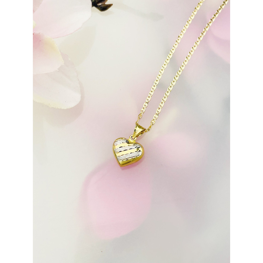 Anhänger Herz Kettenanhänger Gelbgold Goldanhänger 585er 14KT