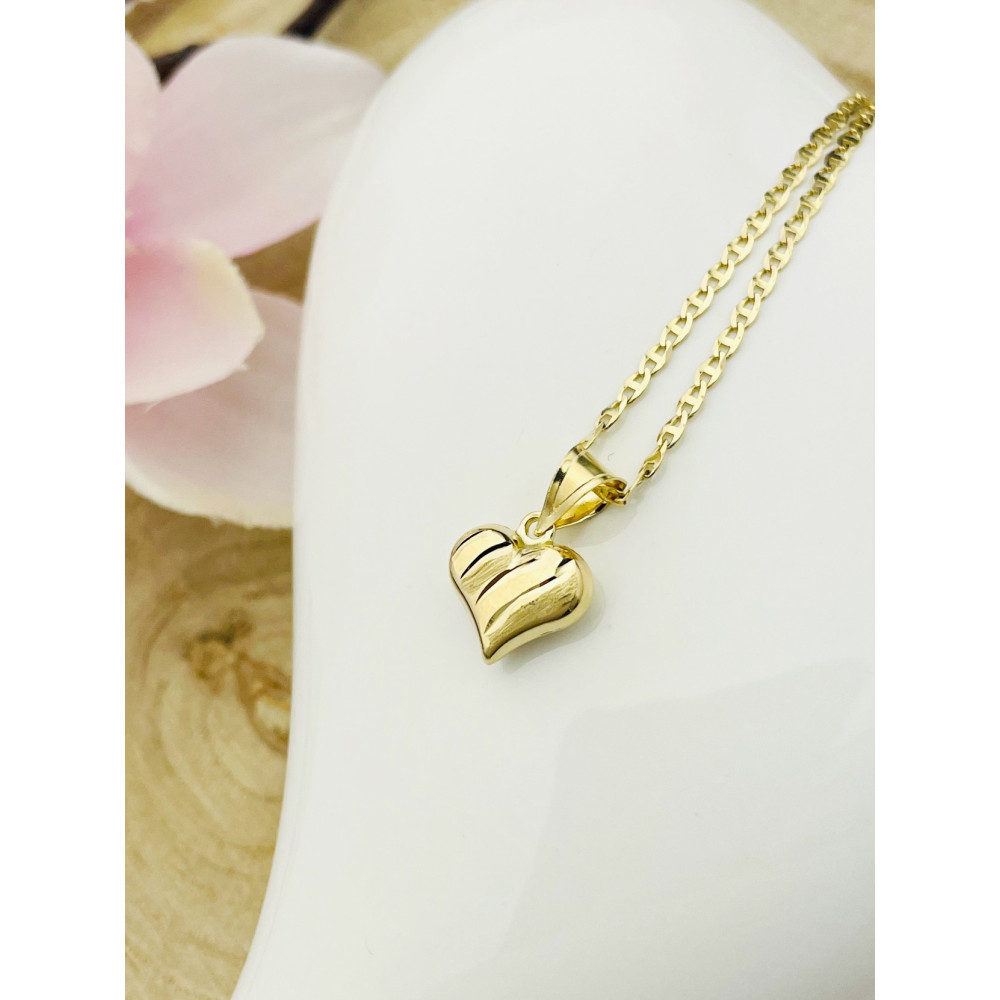 Anhänger Herz Kettenanhänger Gelbgold Goldanhänger 585er 14KT