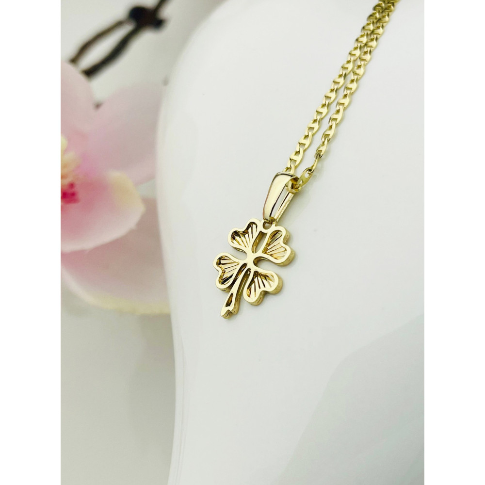 copy of Złoty wisiorek zawieszka rozeta ażurowa