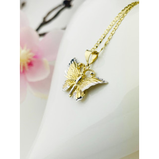 Anhänger Kettenanhänger Gelbgold Goldanhänger Schmetterling 585er 14KT