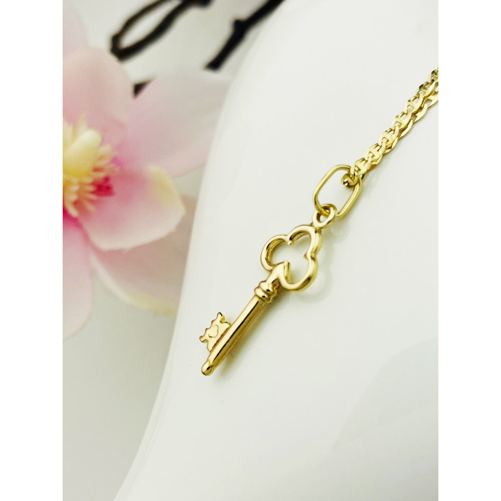 Anhänger Kettenanhänger Gelbgold Goldanhänger Schlüssel 585er 14KT