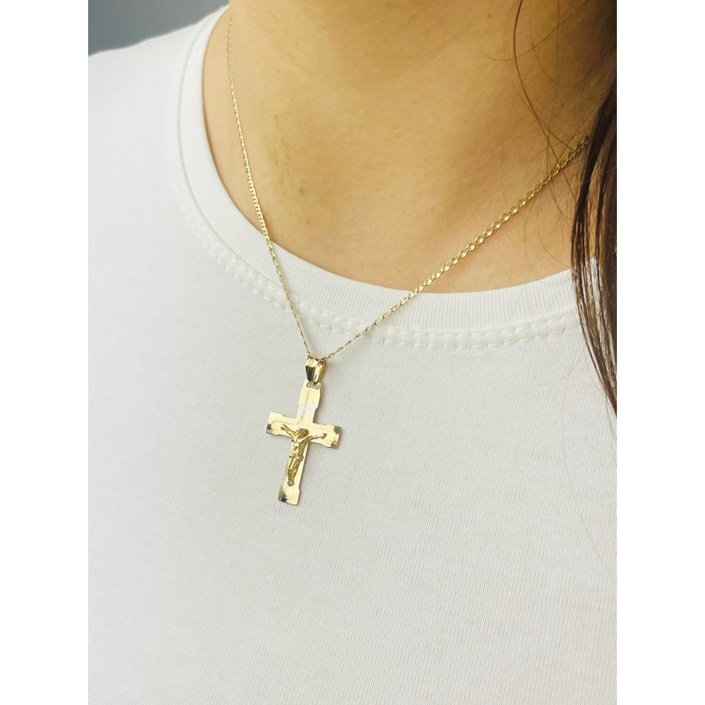 copy of Złoty krzyżyk klasyczny diamentowany