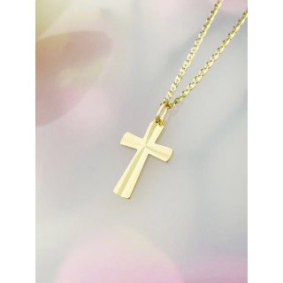 Goldanhänger Kettenanhänger Gold Anhänger Kreuz Goldkreuz Erstkommunion Gelbgold 585er 14KT
