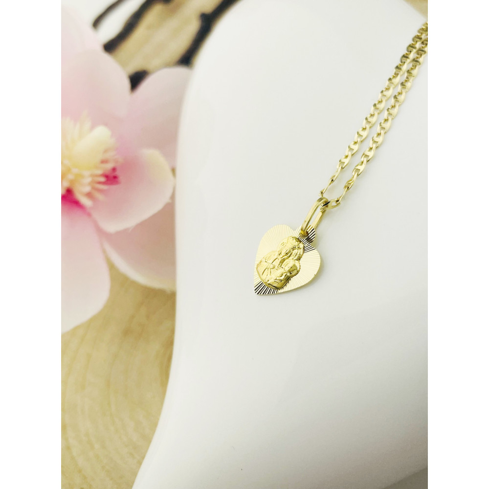 Anhänger Madonna Maria Goldanhänger Erstkommunion 585er 14KT