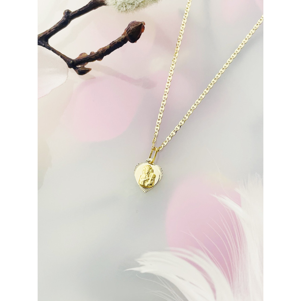 Anhänger Madonna Maria Goldanhänger Erstkommunion 585er 14KT