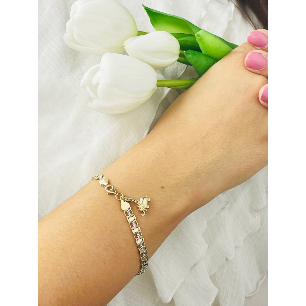 Anhänger  Gelbgold Goldanhänger Elefant charms 585er 14KT