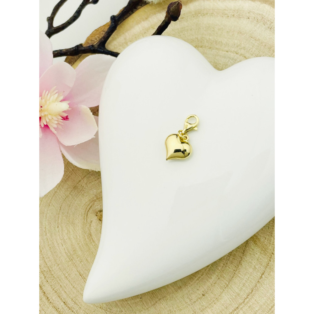 Anhänger Gelbgold Goldanhänger Herz charms 585er 14KT
