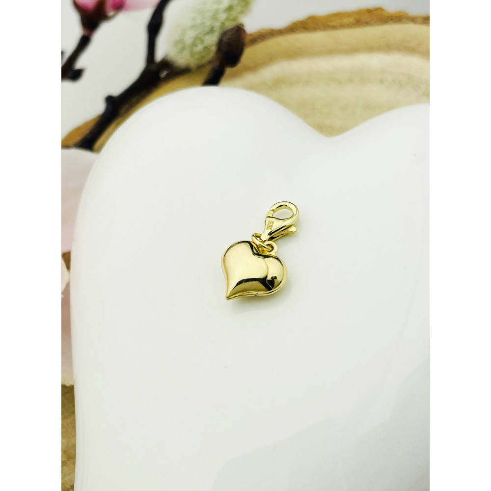 Anhänger Gelbgold Goldanhänger Herz charms 585er 14KT