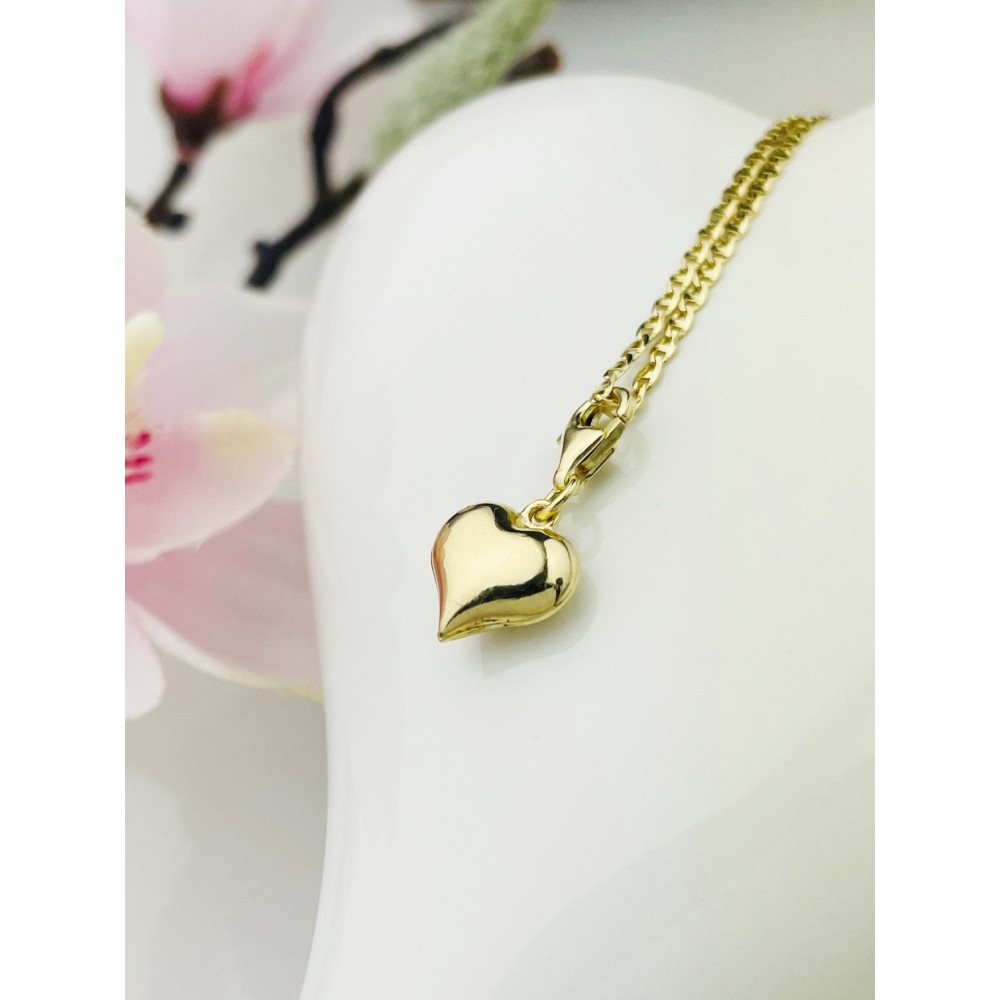 Anhänger Gelbgold Goldanhänger Herz charms 585er 14KT