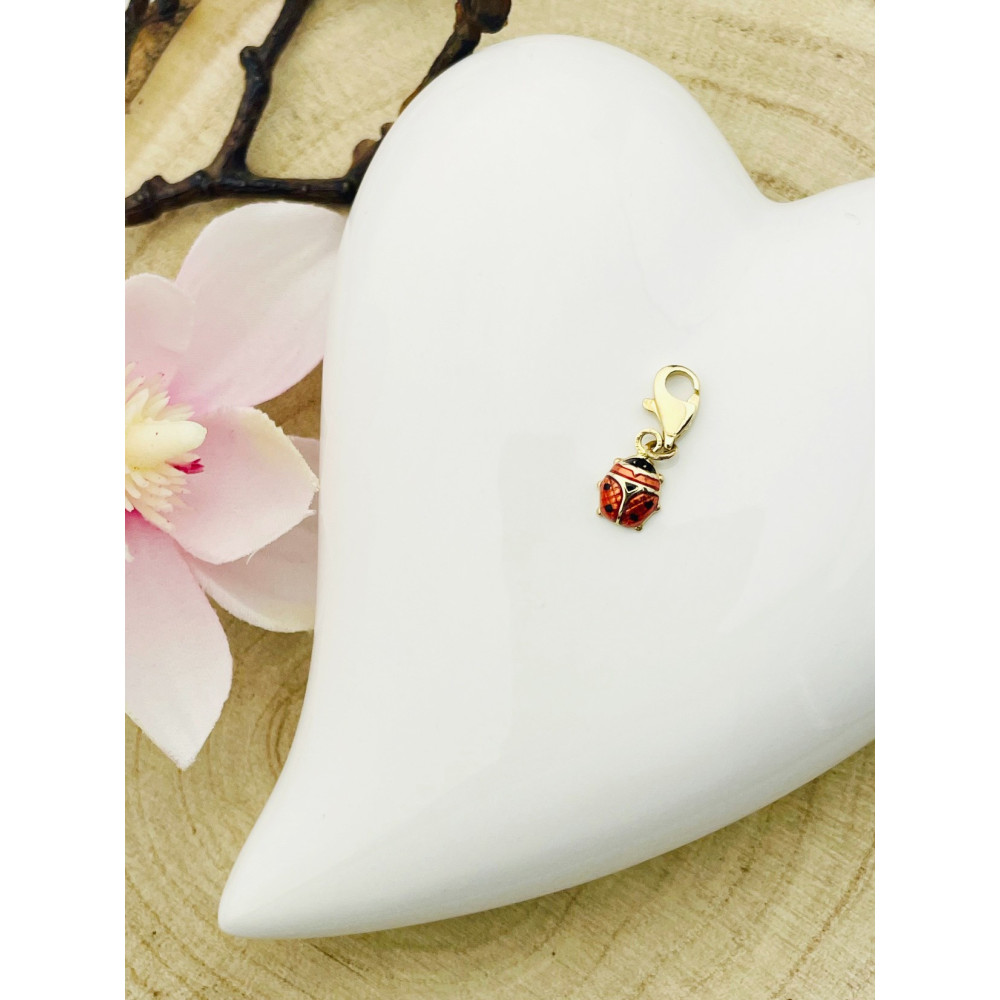 Anhänger Gelbgold Goldanhänger Marienkäfer charms 585er 14KT