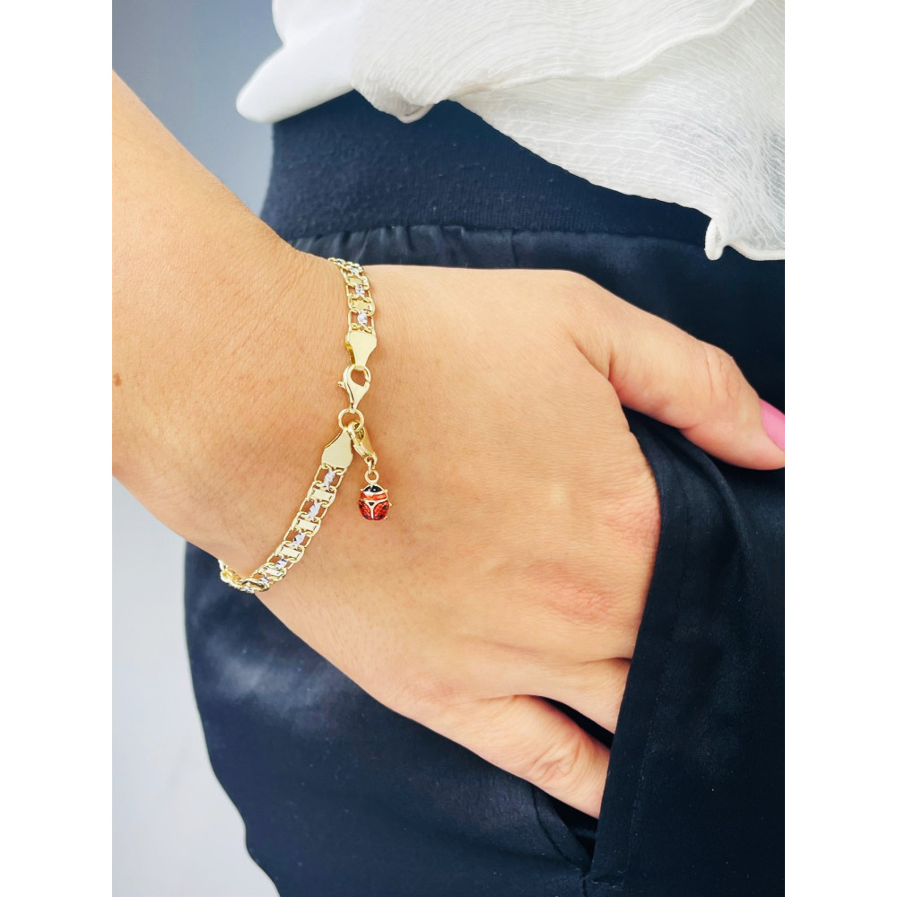 Anhänger Gelbgold Goldanhänger Marienkäfer charms 585er 14KT