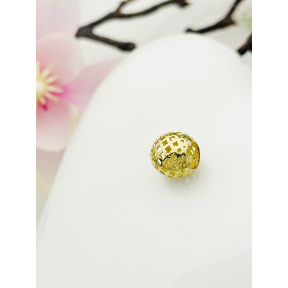 Anhänger Kugel Einhänger Charms Gelbgold Goldanhänger 585er 14KT