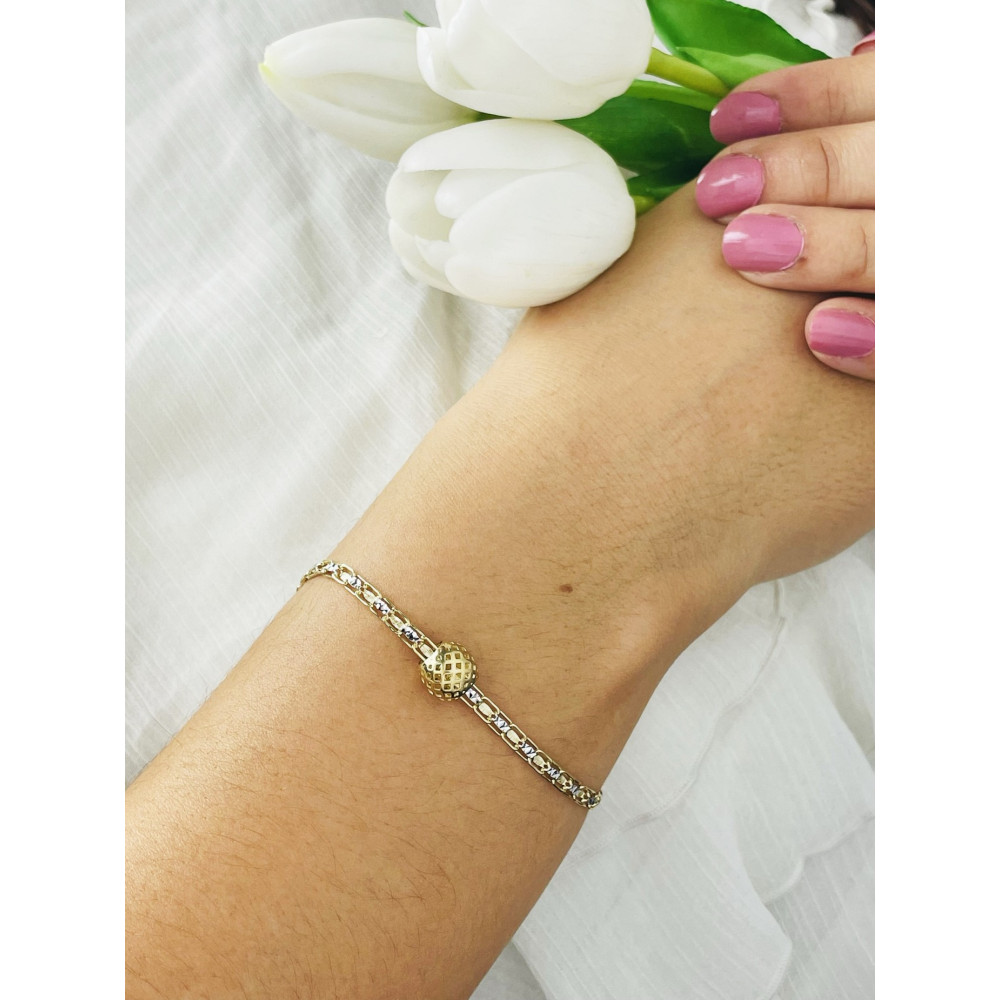 Anhänger Kugel Einhänger Charms Gelbgold Goldanhänger 585er 14KT