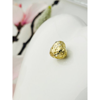 Anhänger Kugel Herz Einhänger Charms Gelbgold Goldanhänger 585er 14KT