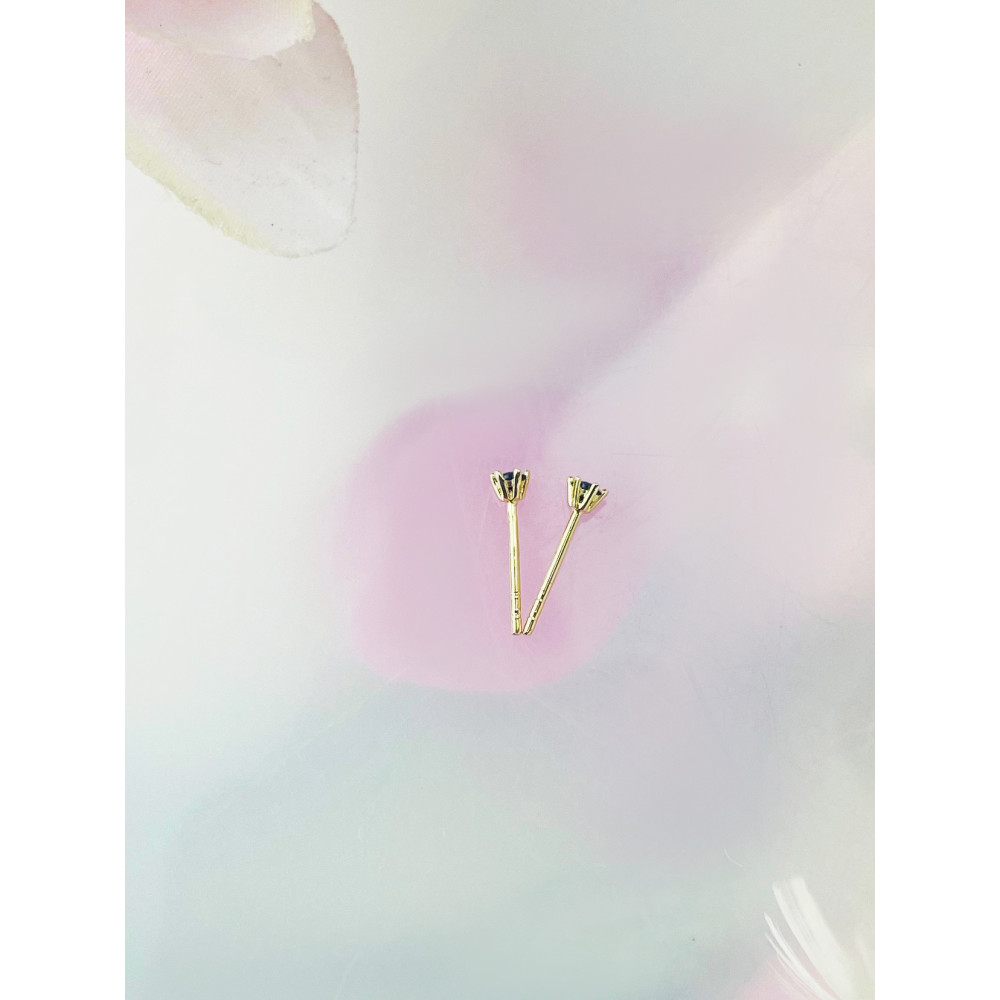 Kugel Ohrringe mit Onyx Ohrhänger Ohrstecker Ohrschmuck Gelbgold Paar Gold 585er 14KT