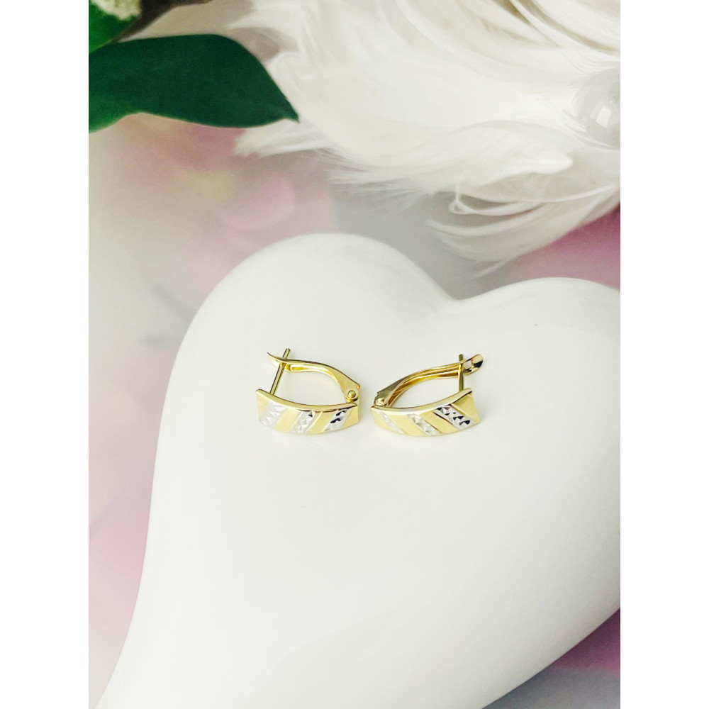 Ohrringe Ohrhänger Ohrstecker Ohrschmuck Gelbgold Paar 585er 14KT