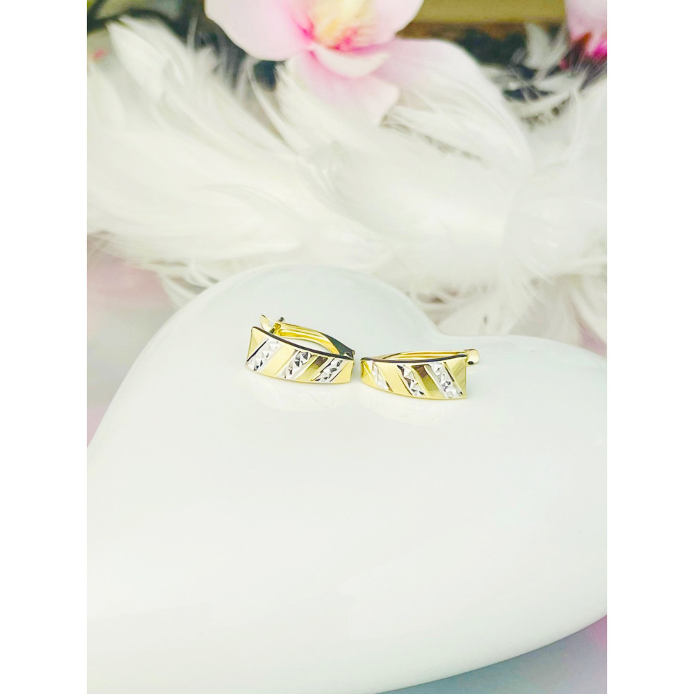 Ohrringe Ohrhänger Ohrstecker Ohrschmuck Gelbgold Paar 585er 14KT