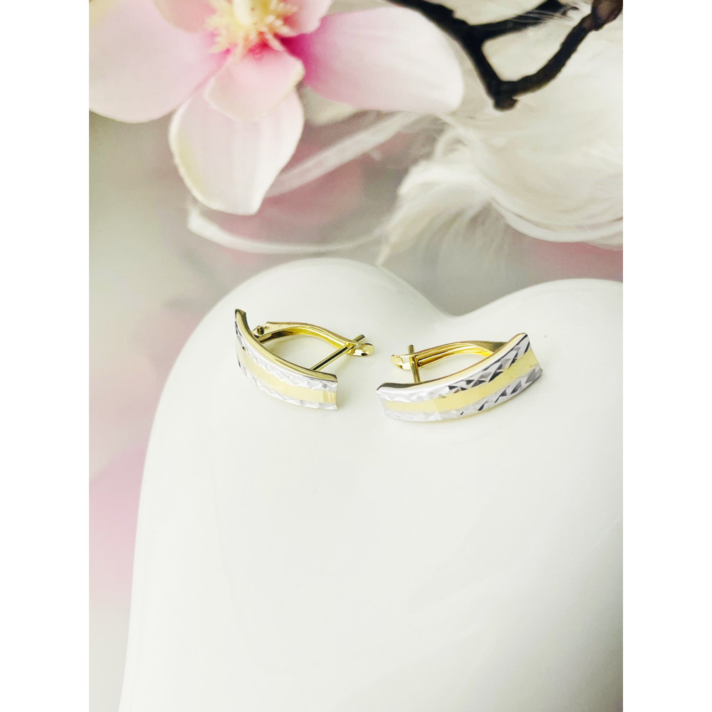 Ohrringe Ohrhänger Ohrstecker Ohrschmuck Gelbgold Paar 585er 14KT