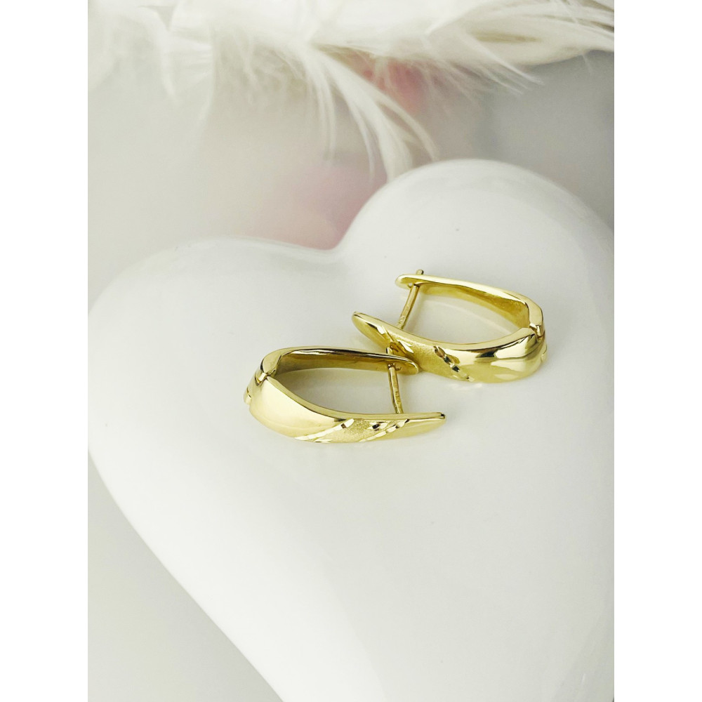 Ohrringe Ohrhänger Ohrstecker Ohrschmuck Gelbgold Paar 585er 14KT