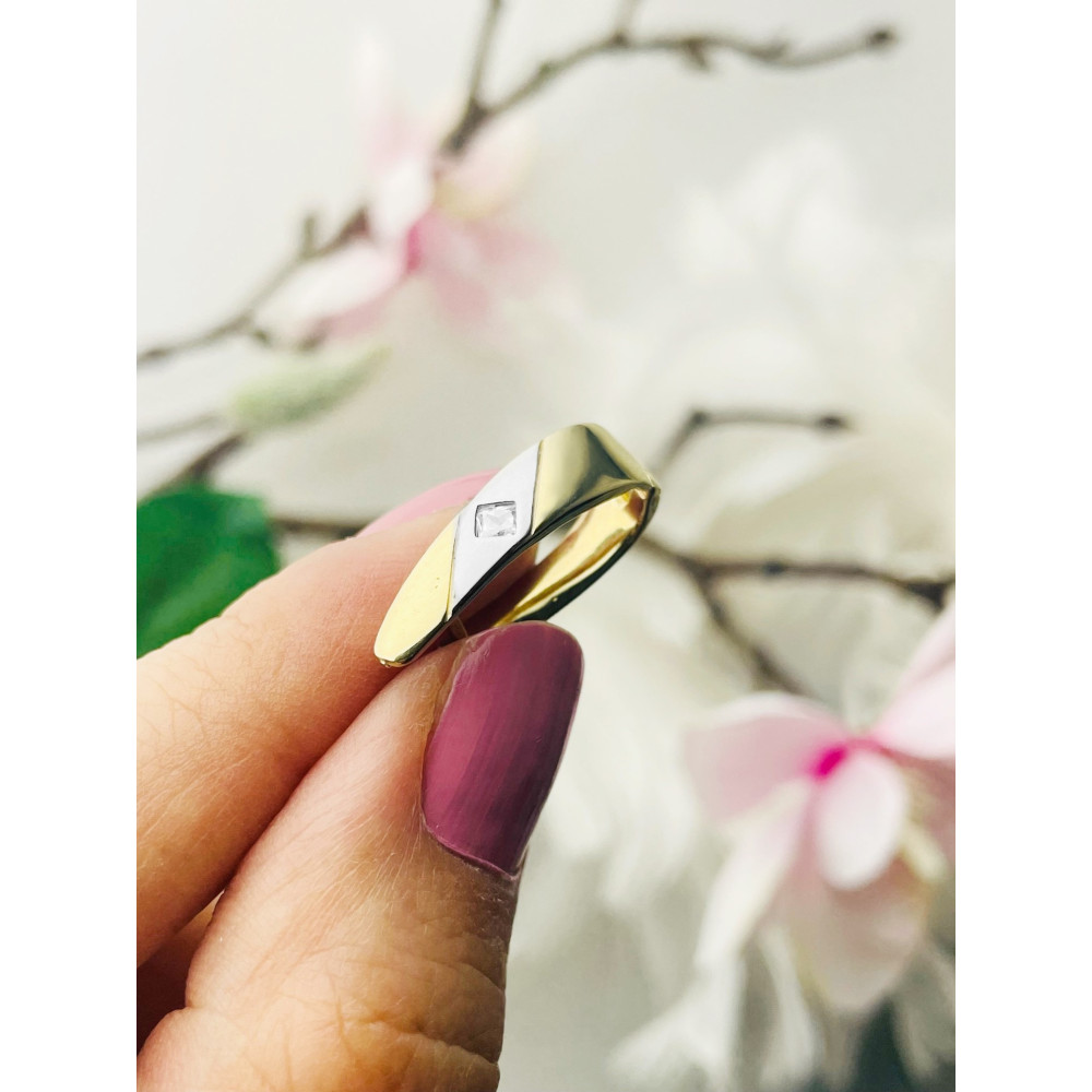 Ohrringe Ohrhänger mit Zirkonia Ohrstecker Ohrschmuck Gelbgold Paar 585er 14KT