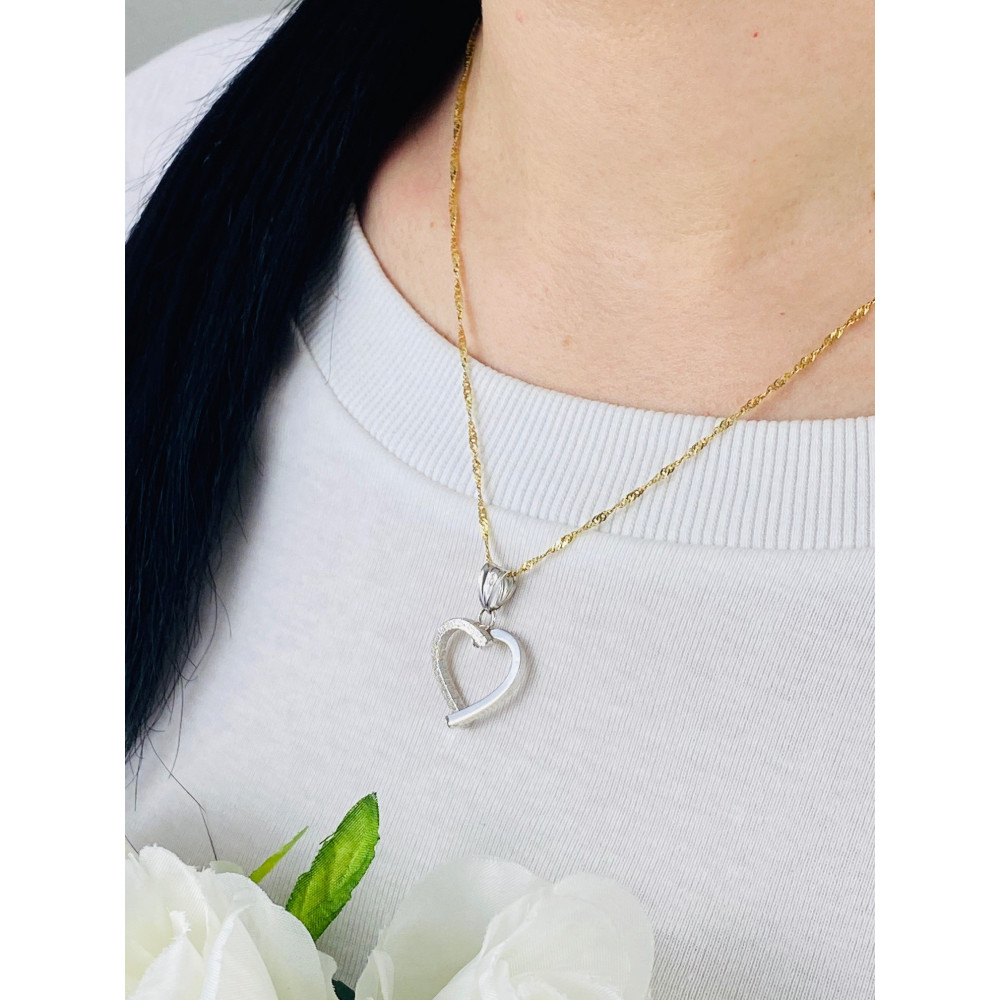 copy of Złoty wisiorek zawieszka rozeta ażurowa