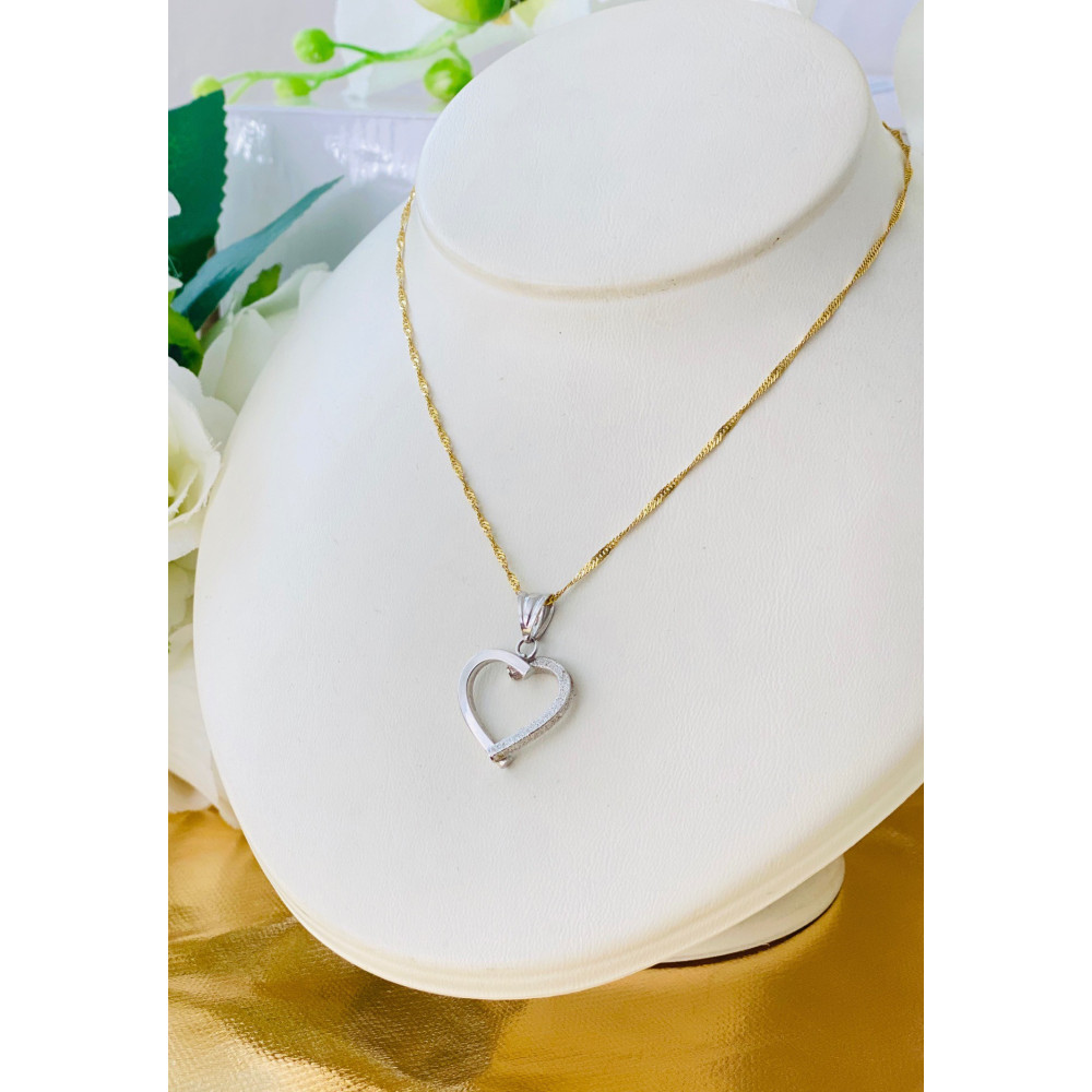 Anhänger Kettenanhänger Gold Goldanhänger Herz 585er 14KT