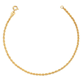 Diamondi Damen Goldarmband Rope Armbänder Kord Magic