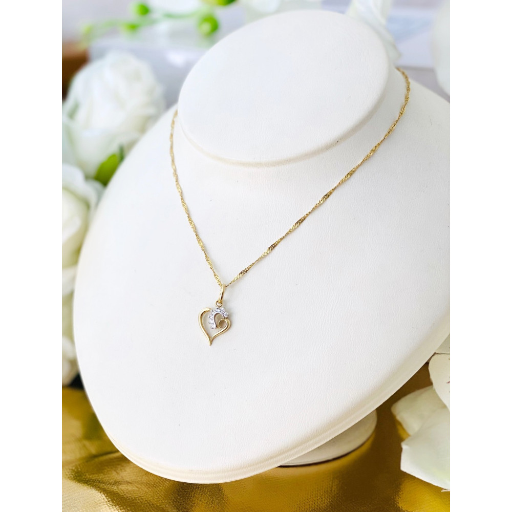 copy of Złoty wisiorek zawieszka rozeta ażurowa