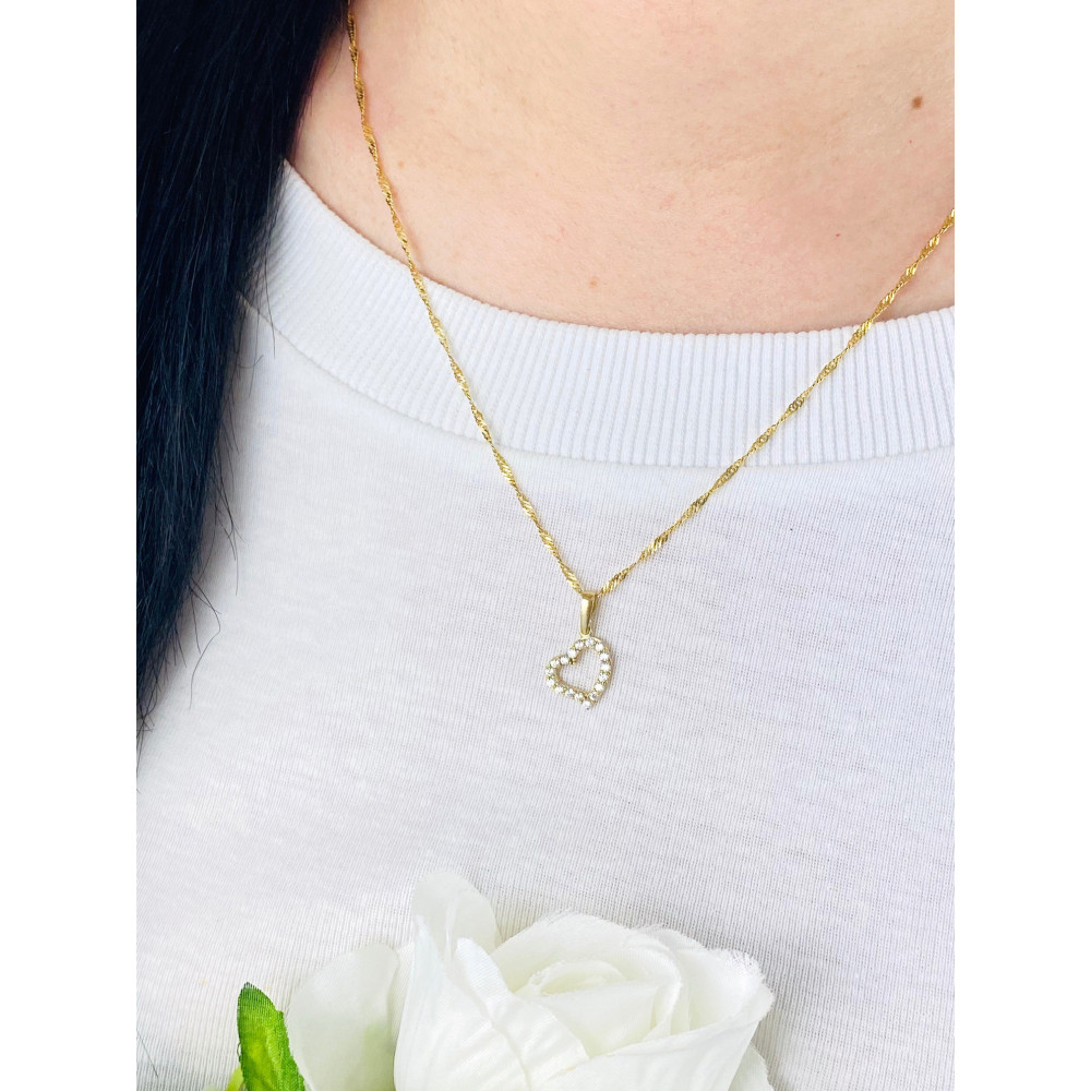 copy of Złoty wisiorek zawieszka rozeta ażurowa