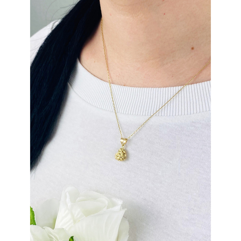 Złoty wisiorek zawieszka serce