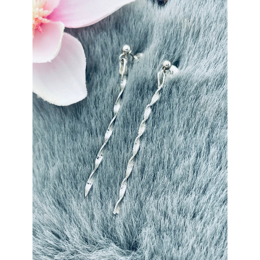 copy of Złote kolczyki przecinki z cyrkoniami