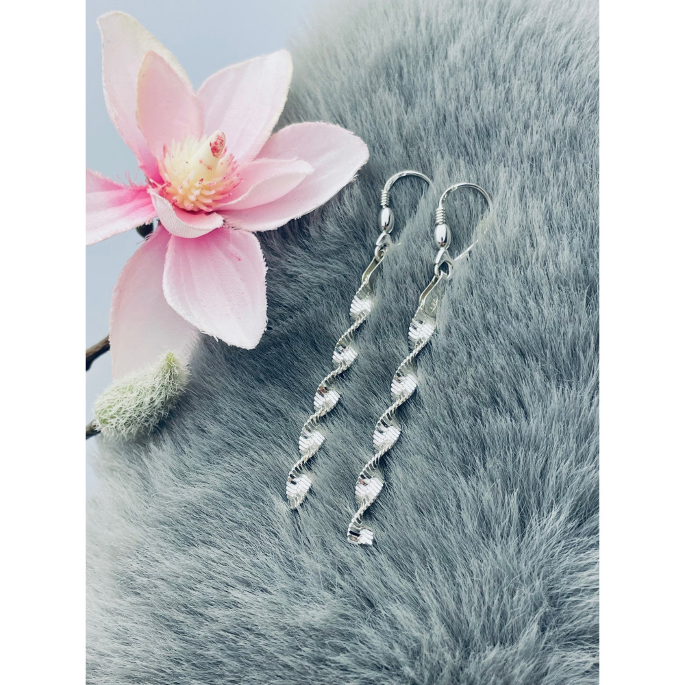 Twist-kette 925 Silber Ohrringe