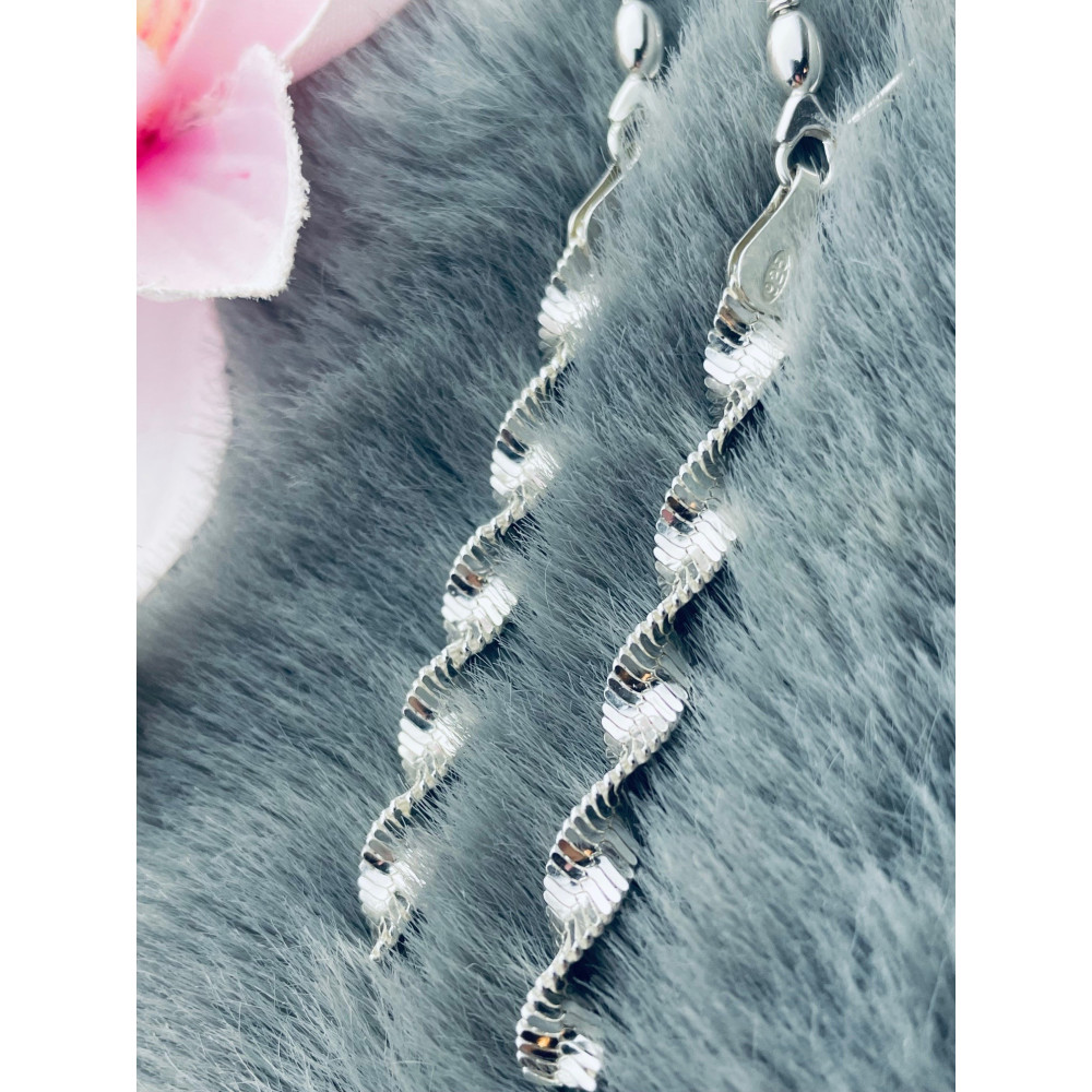 Twist-kette 925 Silber Ohrringe