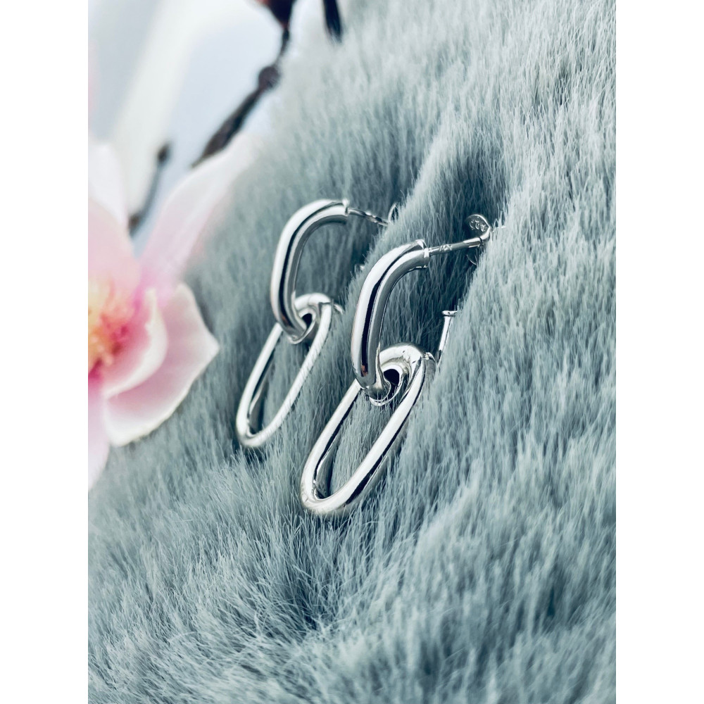 Kette 925 Silber Ohrringe