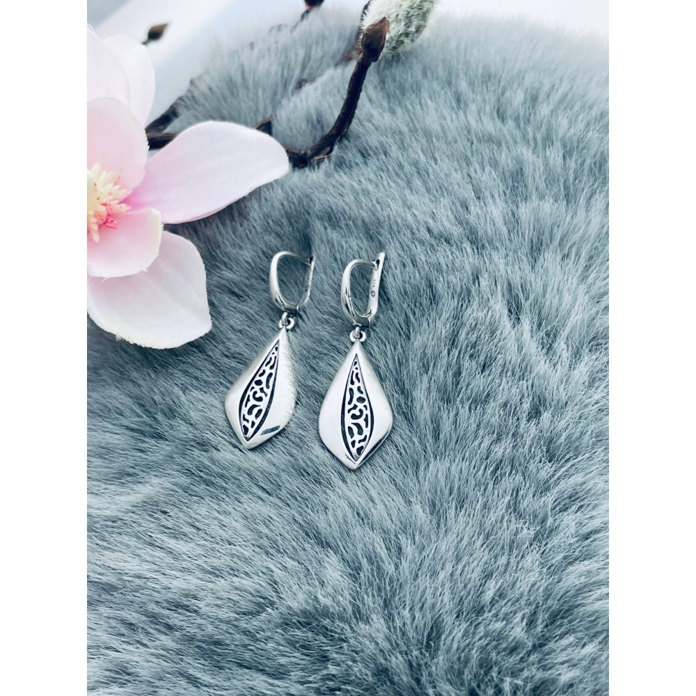 Tröpfchen 925 Silber Ohrringe