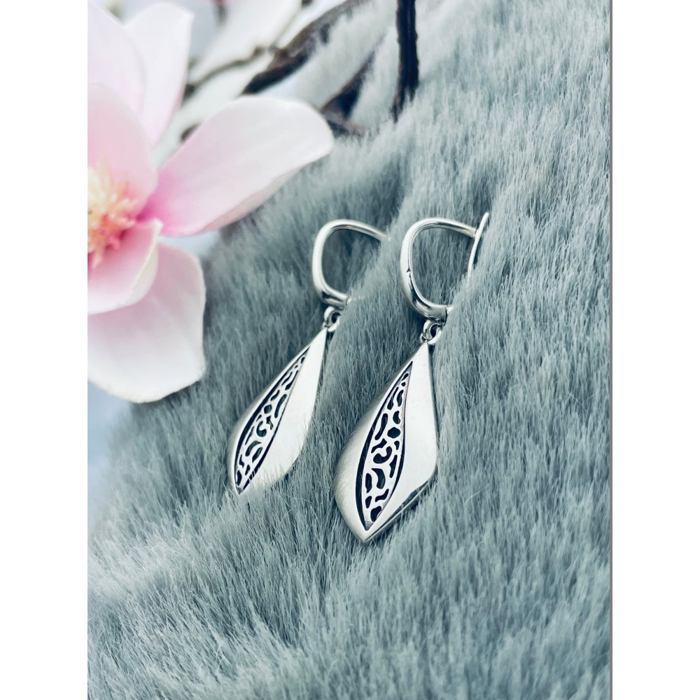 Tröpfchen 925 Silber Ohrringe