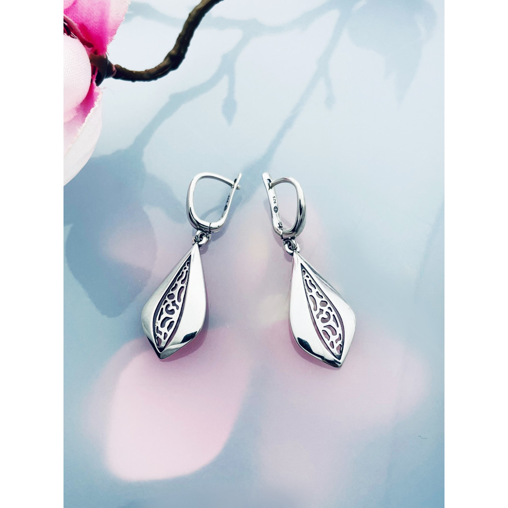 Tröpfchen 925 Silber Ohrringe