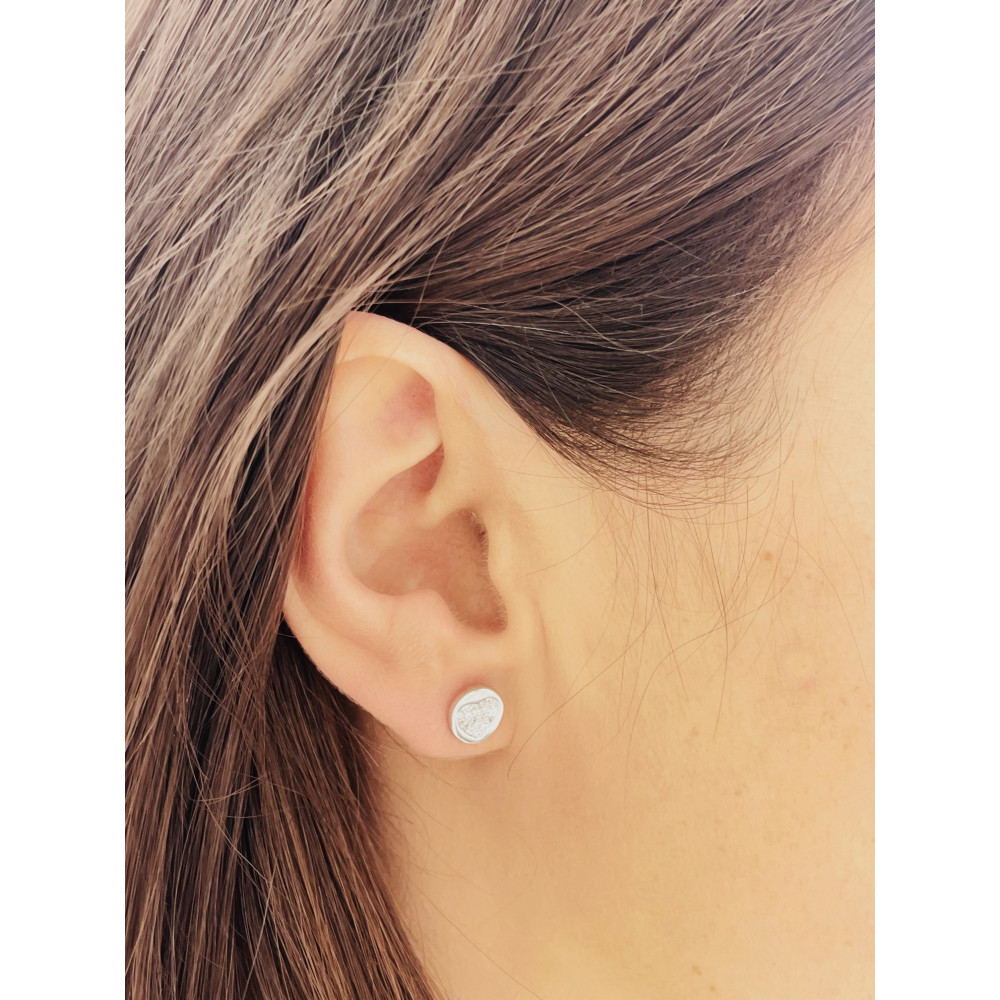 Herz 925 Silber Ohrringe mit Zirkonia