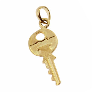 Złota zawieszka wisiorek klucz