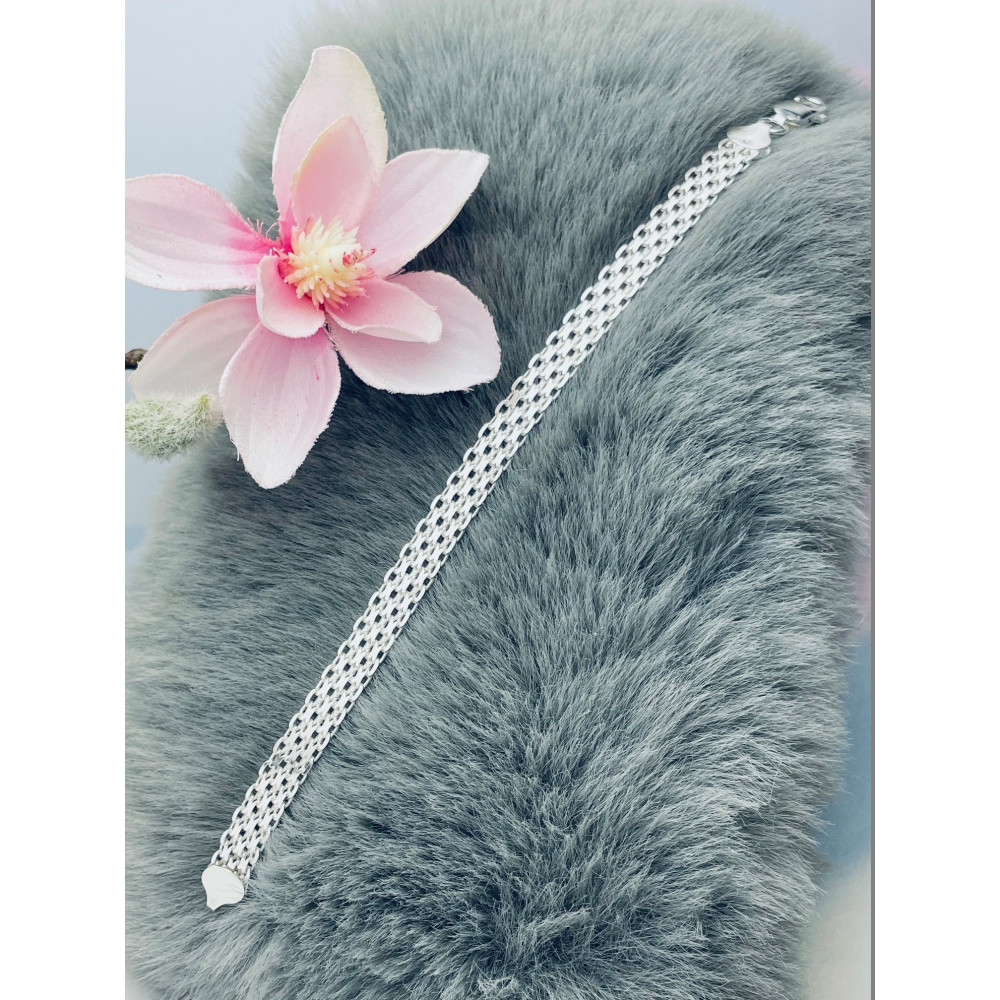 Złota bransoletka celebrytka serce nieskończoność