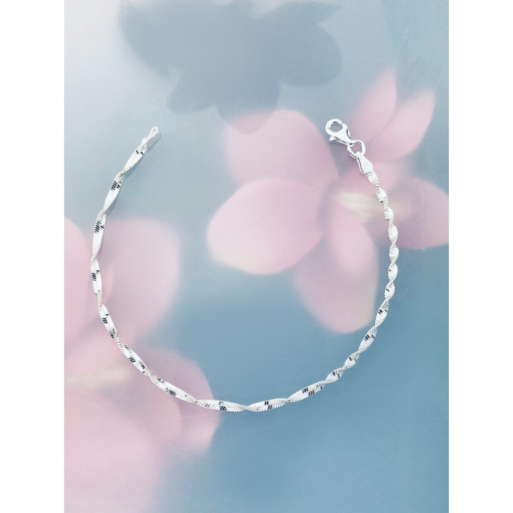 Złota bransoletka celebrytka serce nieskończoność