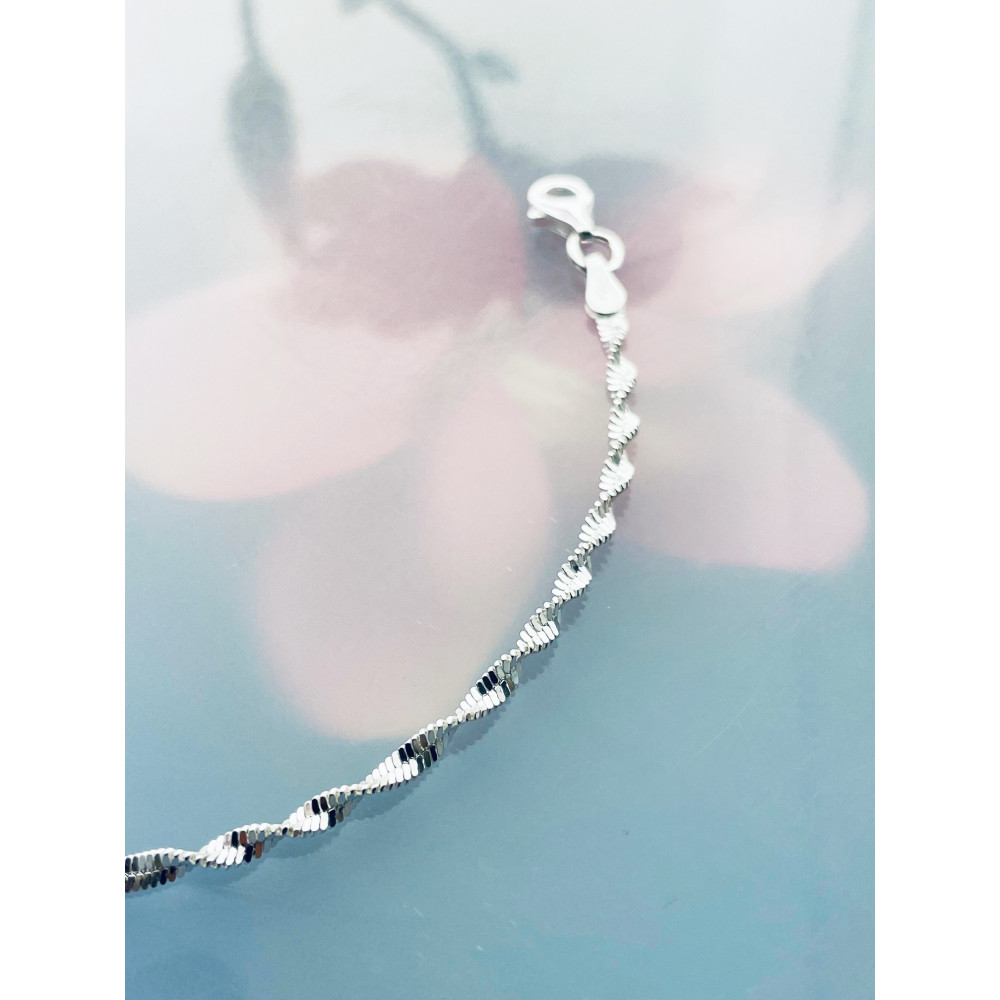 Twist Armband 925 Silber Damen