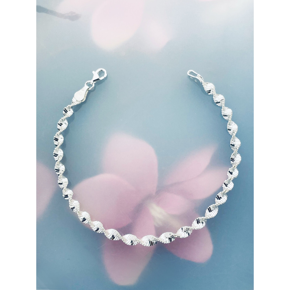 Twist Armband 925 Silber Damen