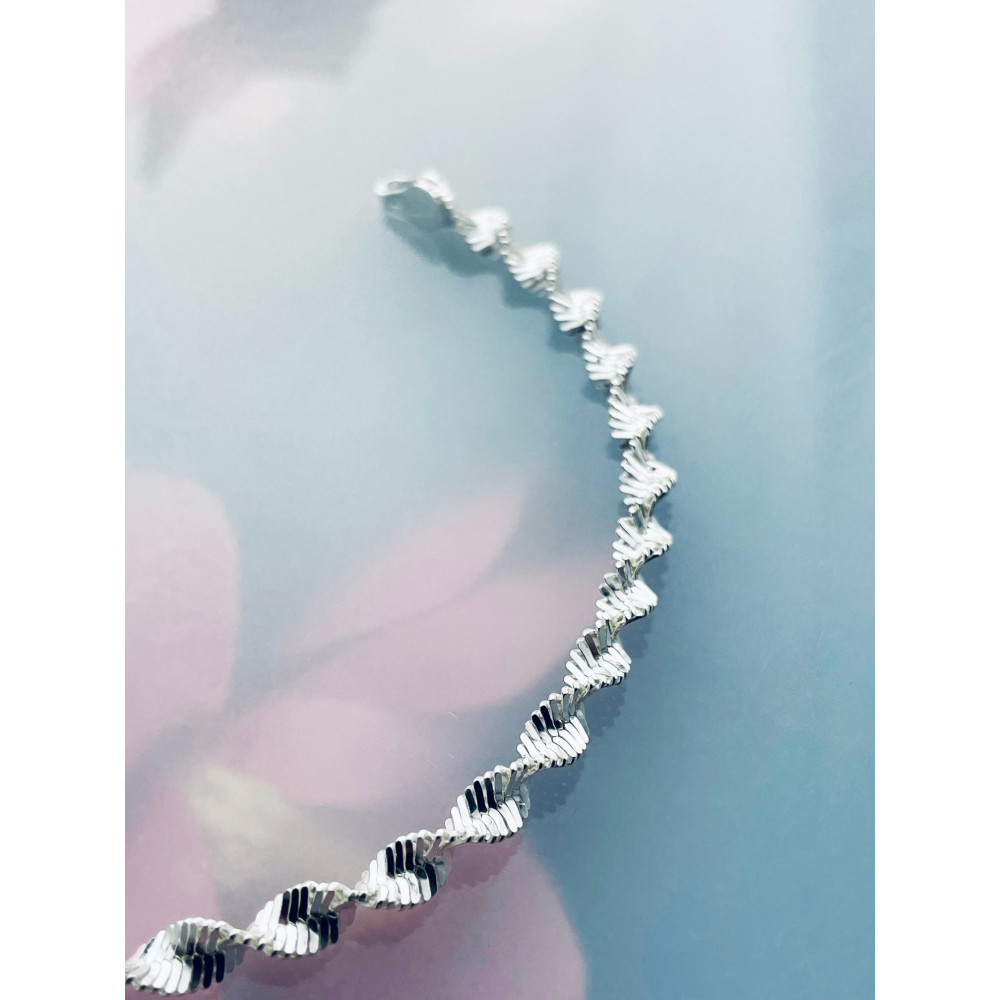 Twist Armband 925 Silber Damen