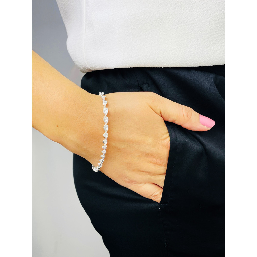 Twist Armband 925 Silber Damen