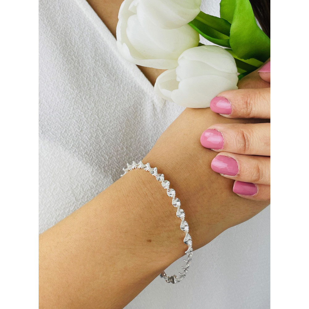 Twist Armband 925 Silber Damen