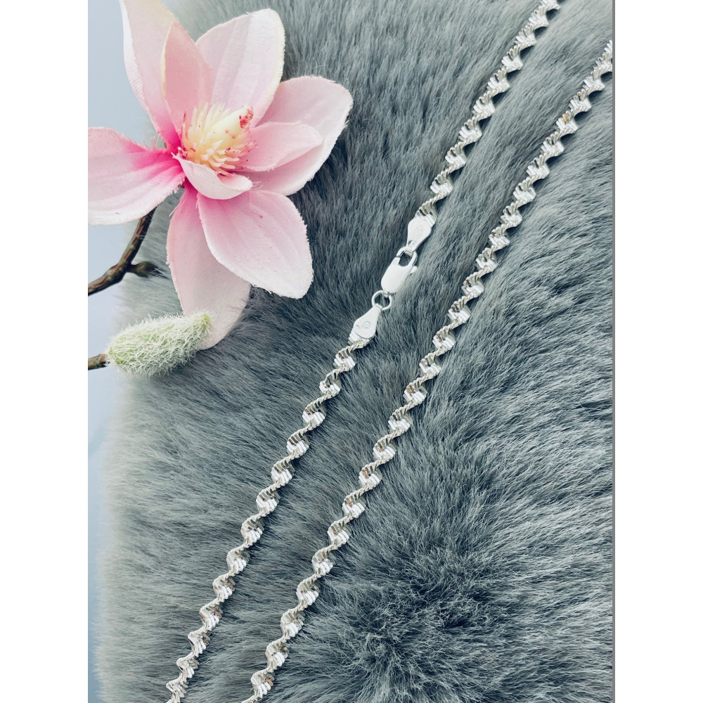925 Silber Halskette Collier Twist-kette